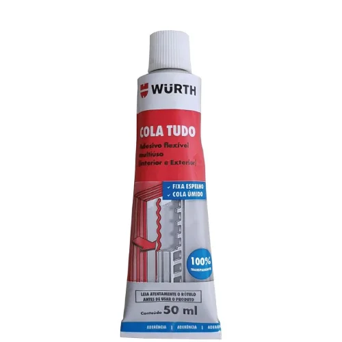 Cola Tudo Incolor 50 Ml Wurth